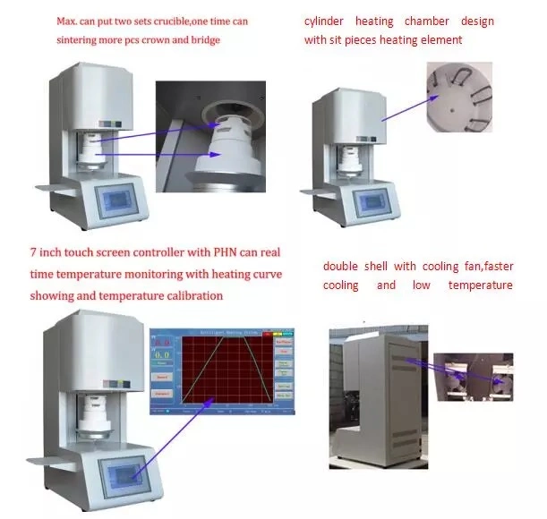 Dental Lab Zirconia Sintering Crystal Furnace of Medical Equipment, Zirconia Dental Sintering Furnace