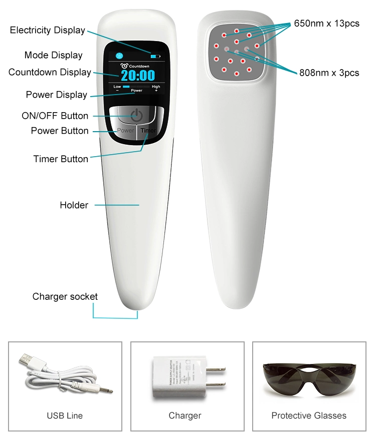 Infrared Light Therapy Cold Laser Therapy Device for Pain Relief